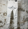 Amiri MX1 White Leather White Denim Jeans Sz 30