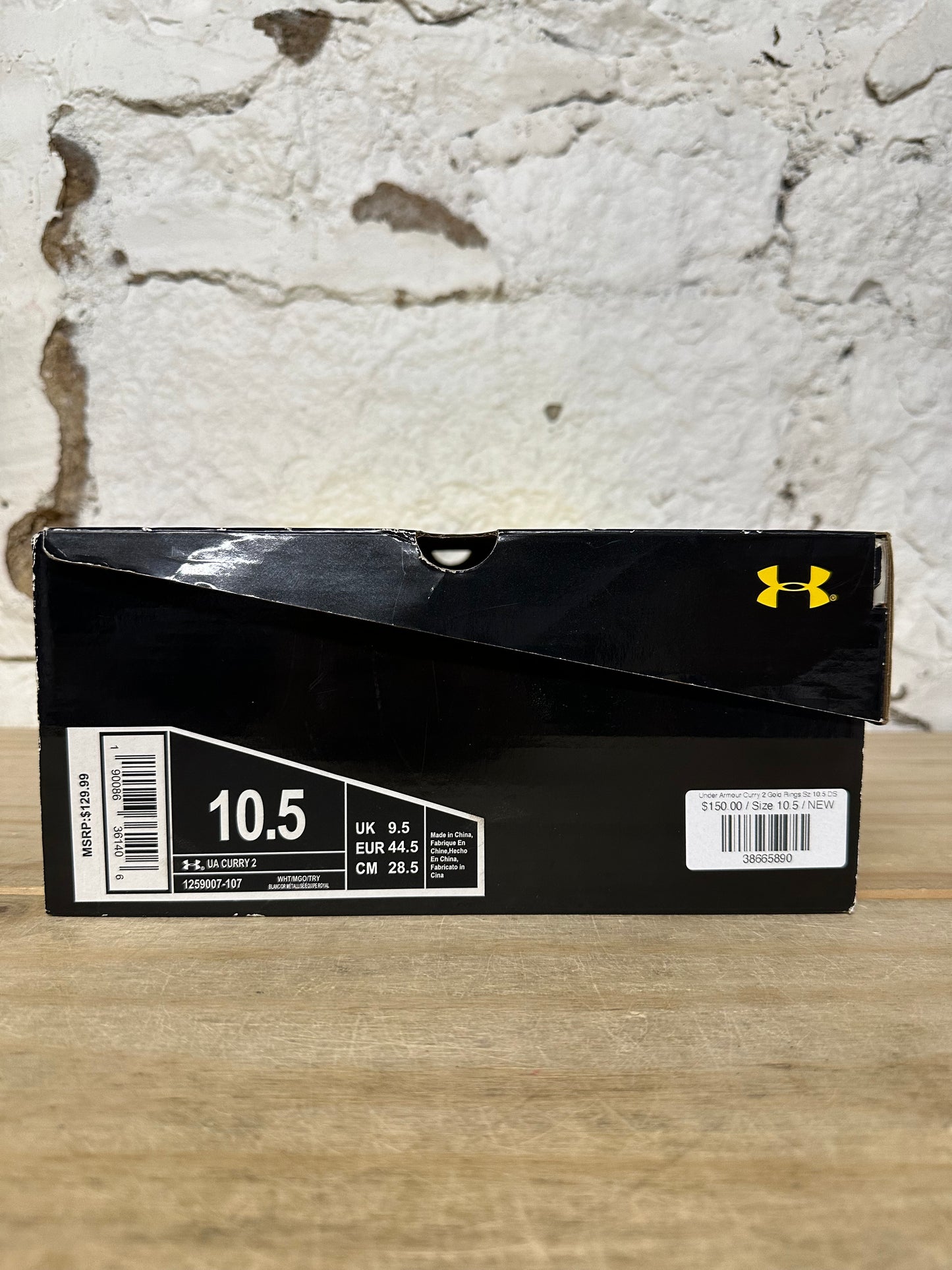 Under Armour Curry 2 Gold Rings Sz 10.5 DS