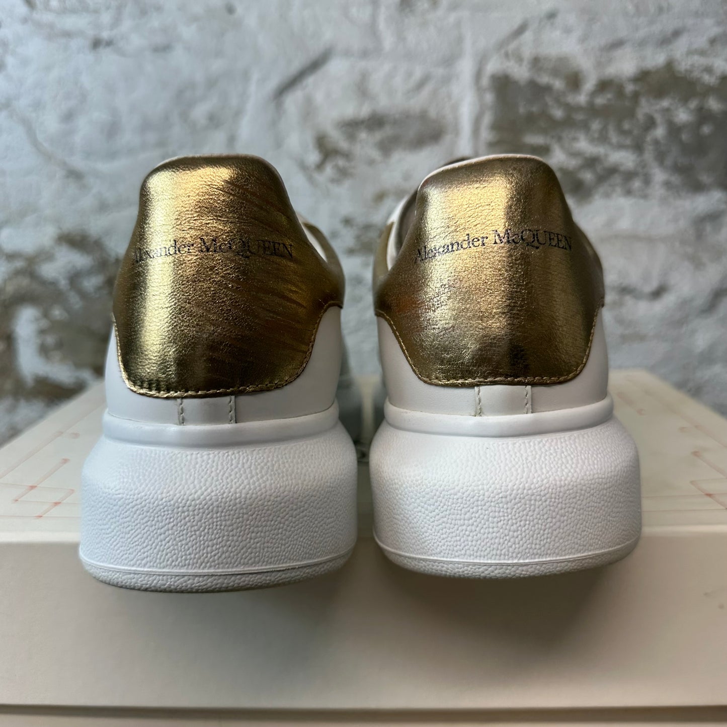Alexander Mcqueen Gold Tab White Sneaker Sz 8 (41)