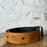 MCM Reversible Brown Monogram Belt