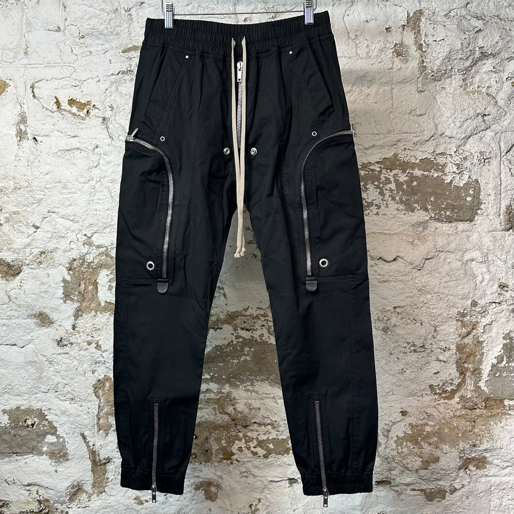 Rick Owens Bauhuas Nylon Cargo Pants Black Sz M DS