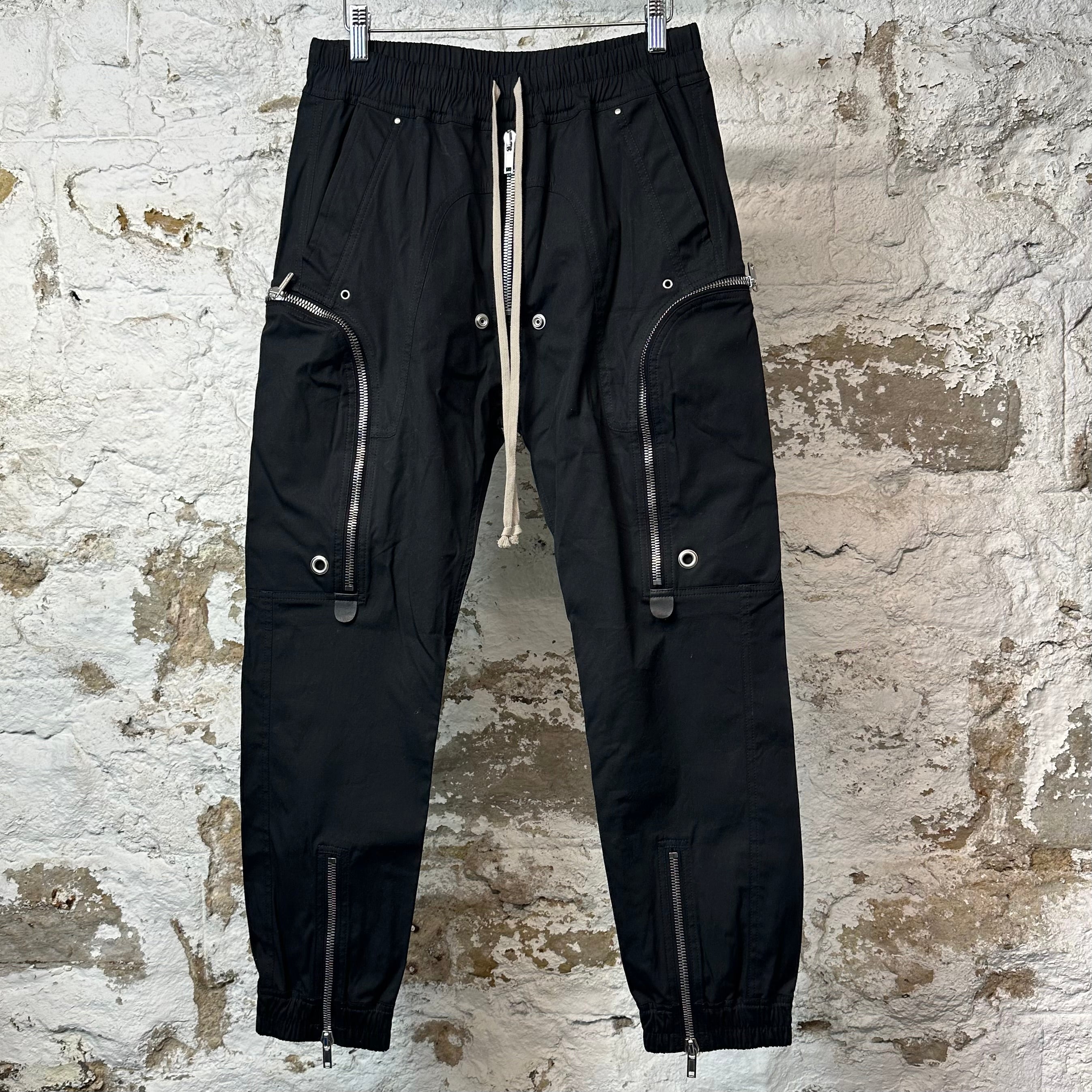 Rick Owens Bauhuas Nylon Cargo Pants Black Sz M DS