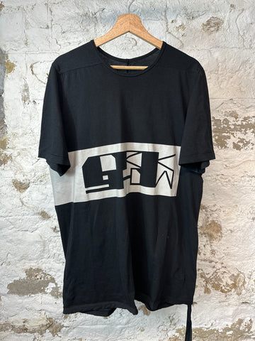 Rick Owens Luxor Logo T-shirt Black Sz XL