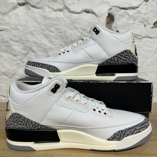 Air Jordan 3 Reimagined White Cement Sz 12 DS