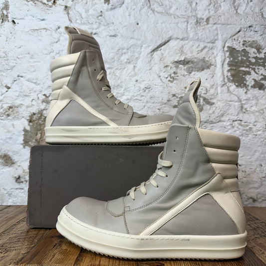 Rick Owens Geobasket Pearl Milk Sneaker Sz 9 (42)