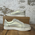 Christian Louboutin Low Snow Silver Spike Sneaker Sz 4.5 (36.5)