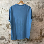 Amiri Yellow LA Spell Blue T-shirt Sz M