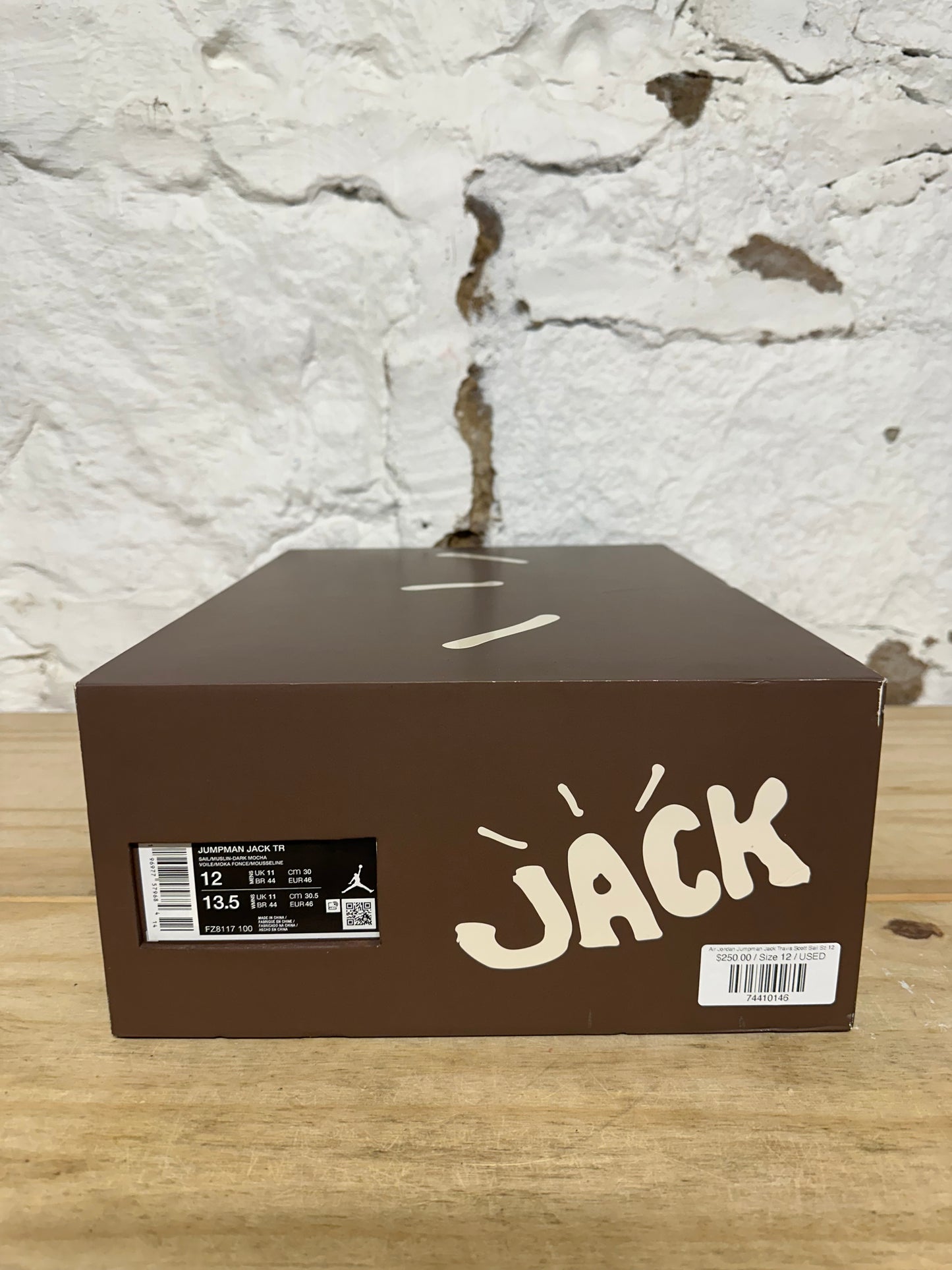 Air Jordan Jumpman Jack Travis Scott Sail Sz 12