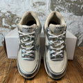 Chanel CC Silver Cream Trainer Sneaker Sz 6.5 (39)