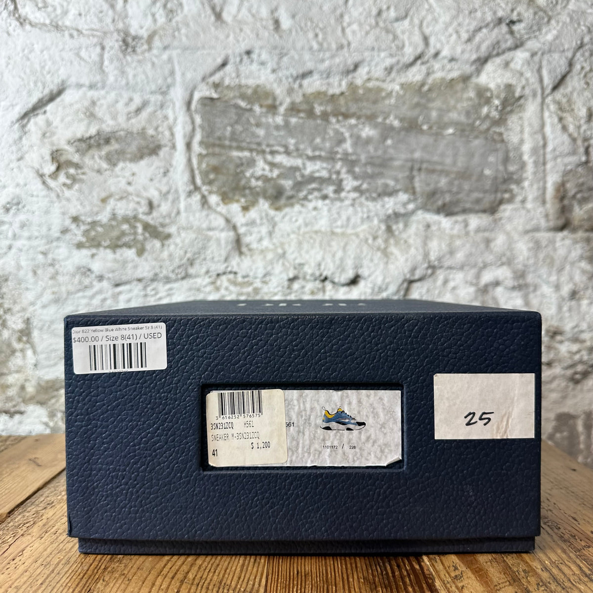 Dior B22 Yellow Blue White Sneaker Sz 8 (41)