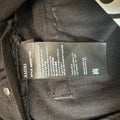Amiri Leather Script Logo Black Denim Jeans Sz 34