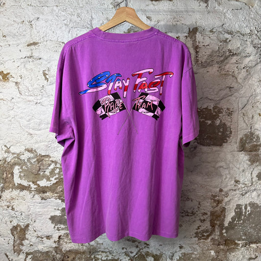 Matty Boy Anti Promo Stay Fast Race Pink T-Shirt Sz L