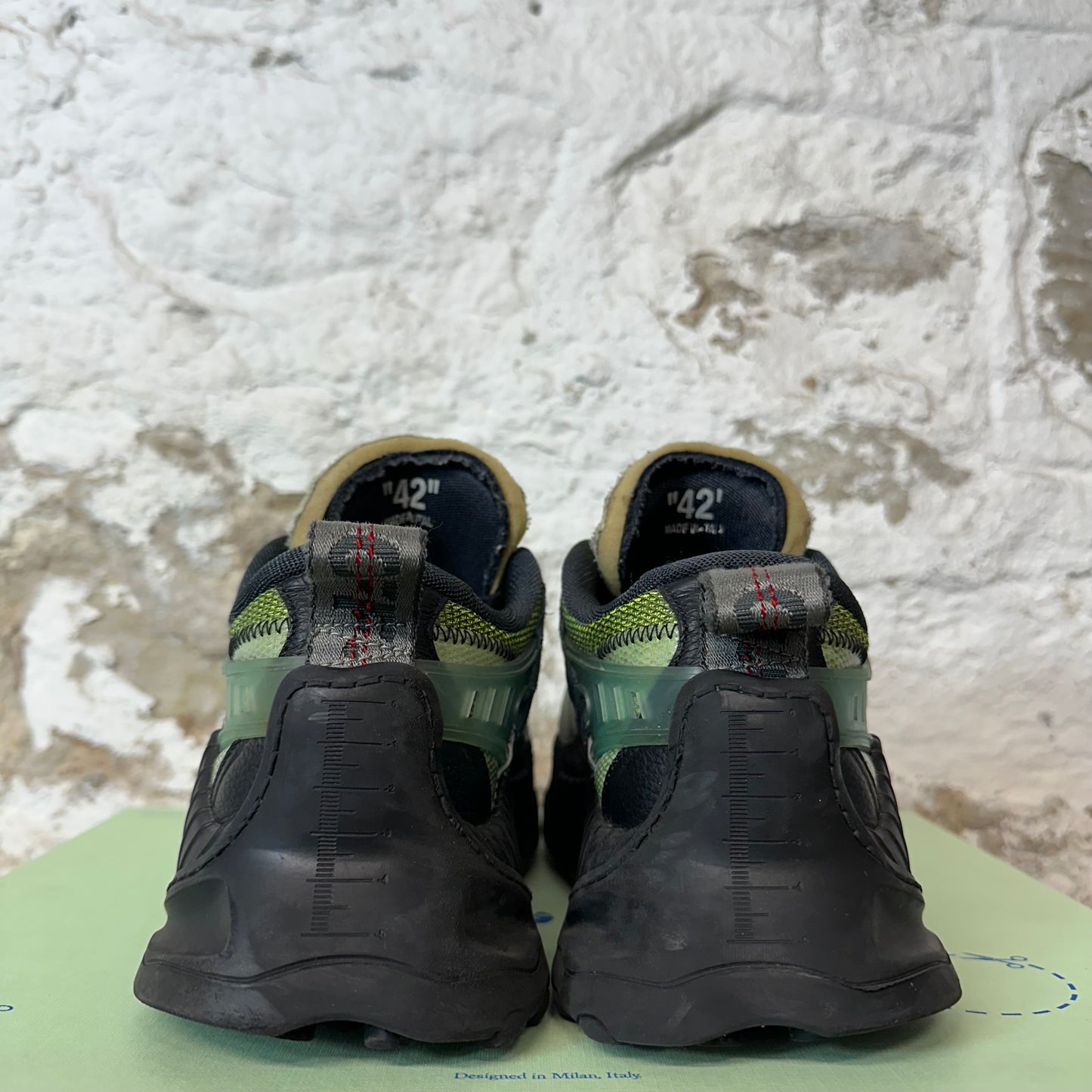 Off-White ODSY 1000 Blue Yellow Black Sneaker Sz 9 (42)