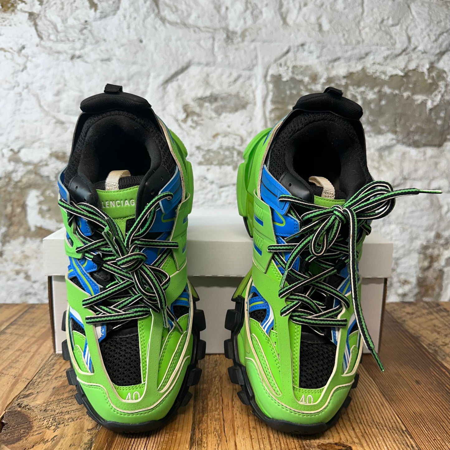 Balenciaga Track Runner Blue Green Sneaker Sz 7 (40)