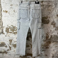 Amiri Jacquard Double Knee Carpenter Blue Denim Sz 30