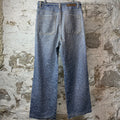 Birth Of Royal Child Crystal Embelished Blue Denim Jeans Sz M