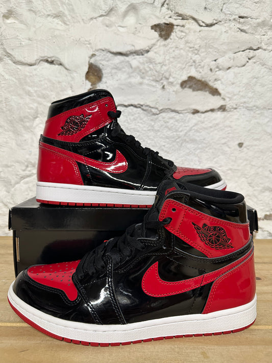 Air Jordan 1 High Patent Bred Sz 9