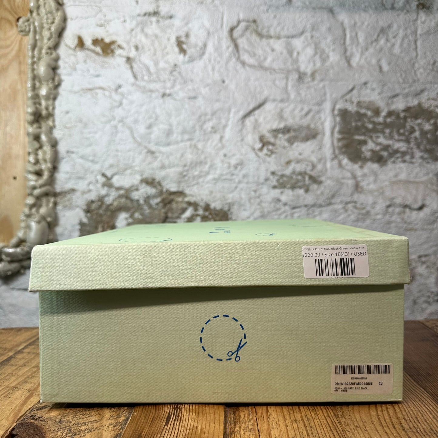 Off-White ODSY 1000 Black Green Sneaker Sz 10 (43)