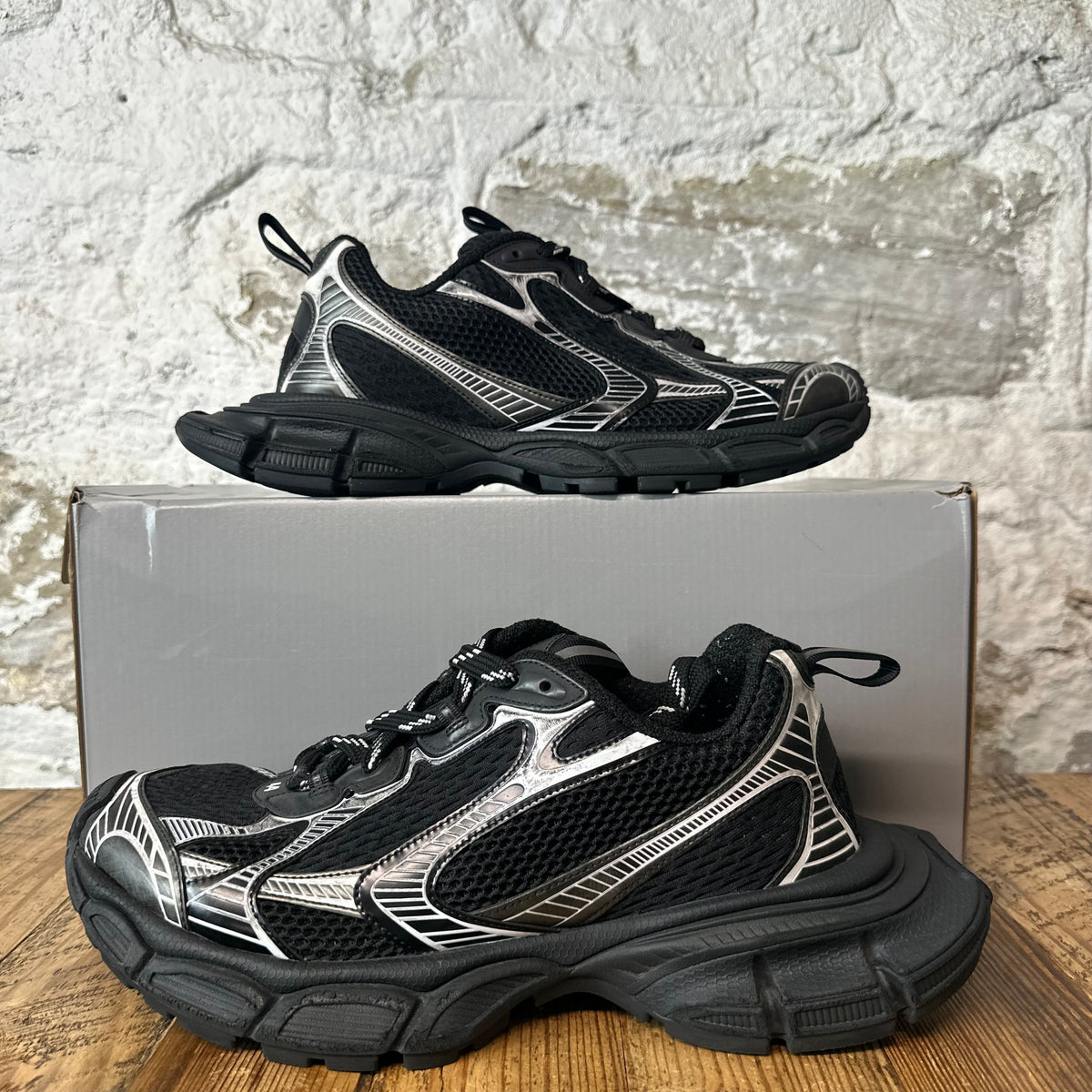 Balenciaga 3XL Black White Sneaker Sz 11 (44)