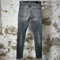 Amiri Army Stencil Grey Denim Jeans Sz 30