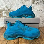 Balenciaga Triple S Teal Blue Sneaker Sz 7 (40)