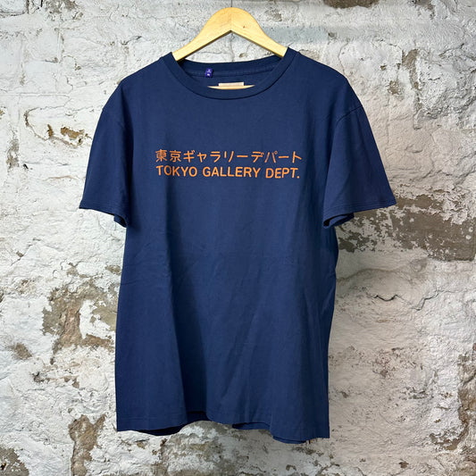Gallery Dept Orange Tokyo Spell T-shirt Navy Sz M