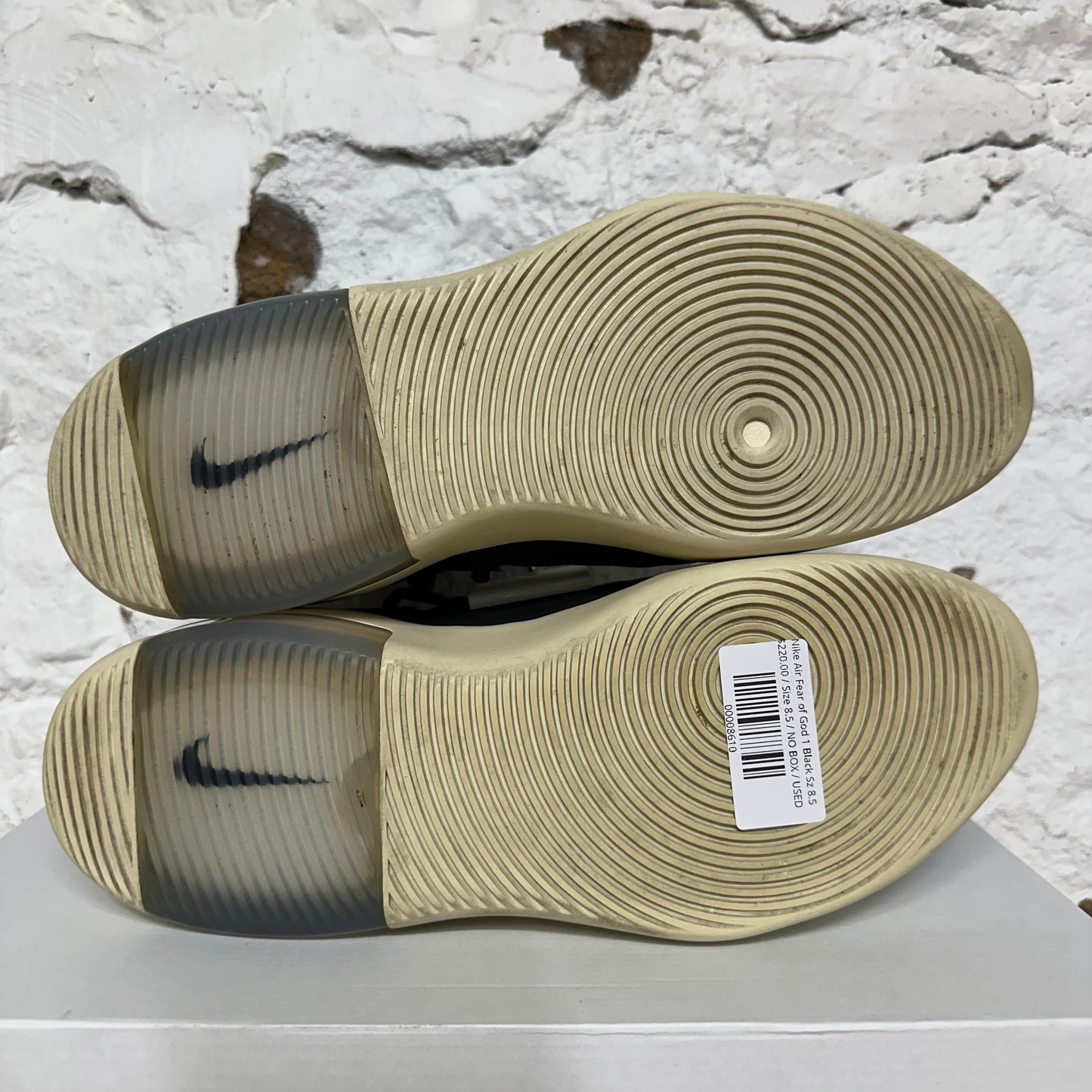 Nike Air Fear of God 1 Black Sz 8.5