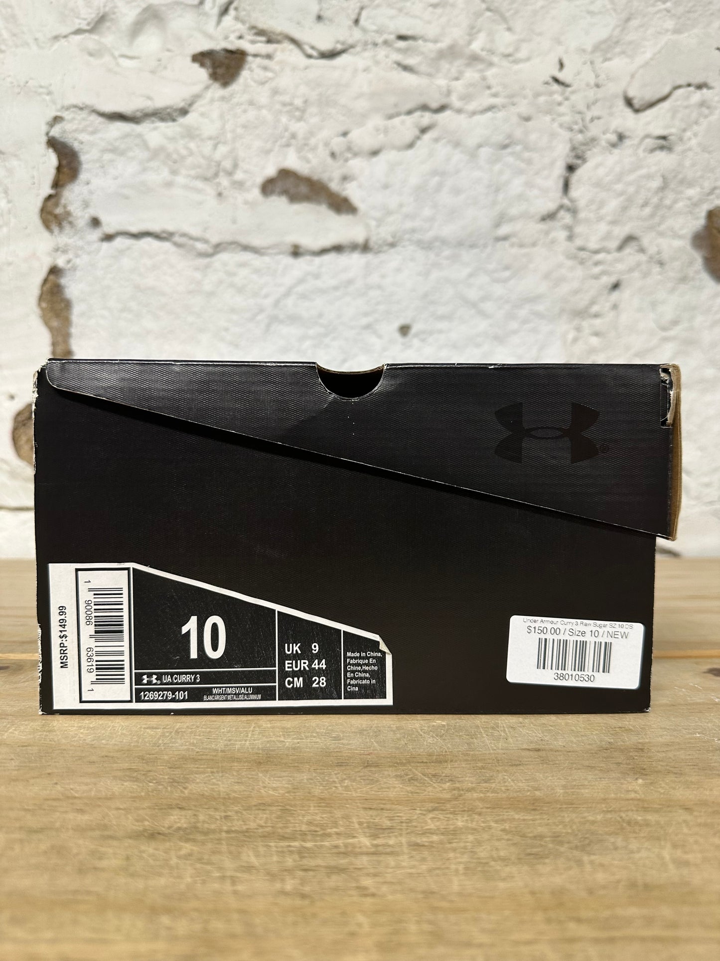 Under Armour Curry 3 Raw Sugar SZ 10 DS