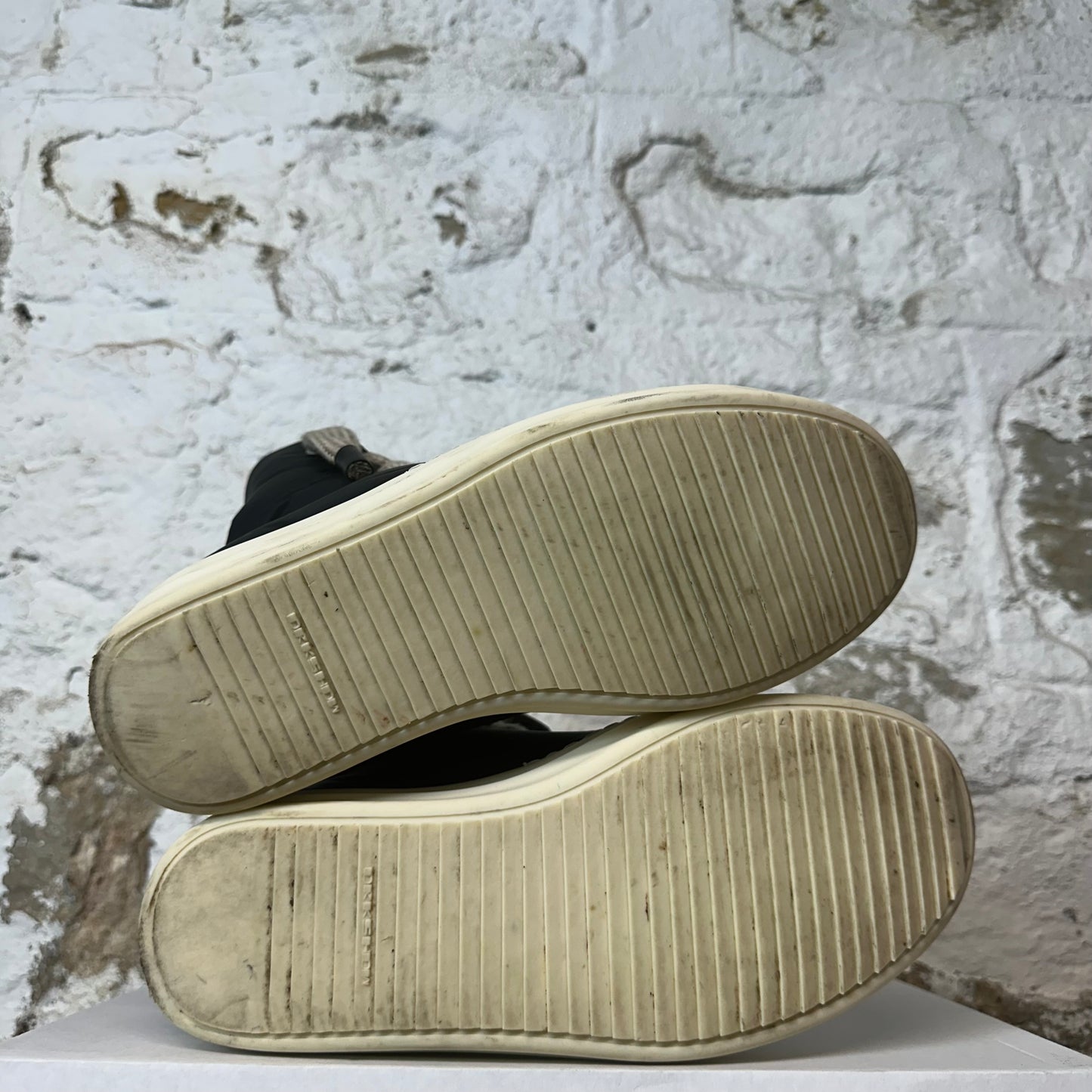 Rick Owens Jumbo Lace Puffer Milk Sneaker Sz 9.5 (42.5)