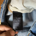 Amiri Purple Suede Core Logo Blue Denim Jeans Sz 32