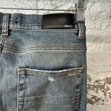 Amiri Knee Stitch Blue Denim Jeans Sz 28