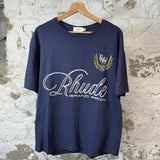 Rhude Grand Prix T-shirt Navy Sz S