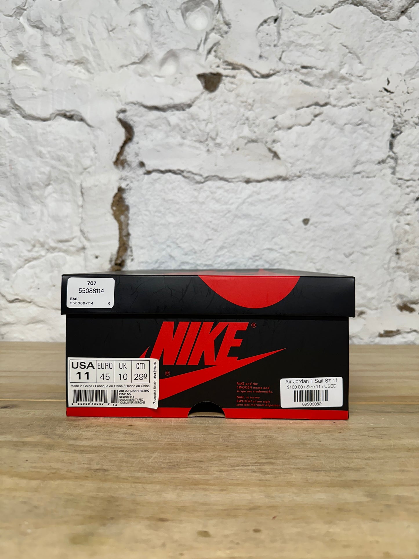 Air Jordan 1 Sail Sz 11