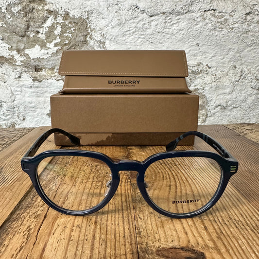 Burberry Archie Blue Plaid Glasses W/ Box