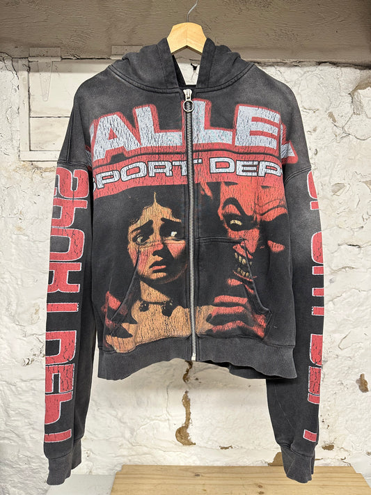 Vale Sport Dept Black Zip Up Hoodie Sz XL