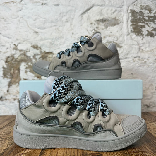Lanvin Curb Blue Lace Grey Sneaker