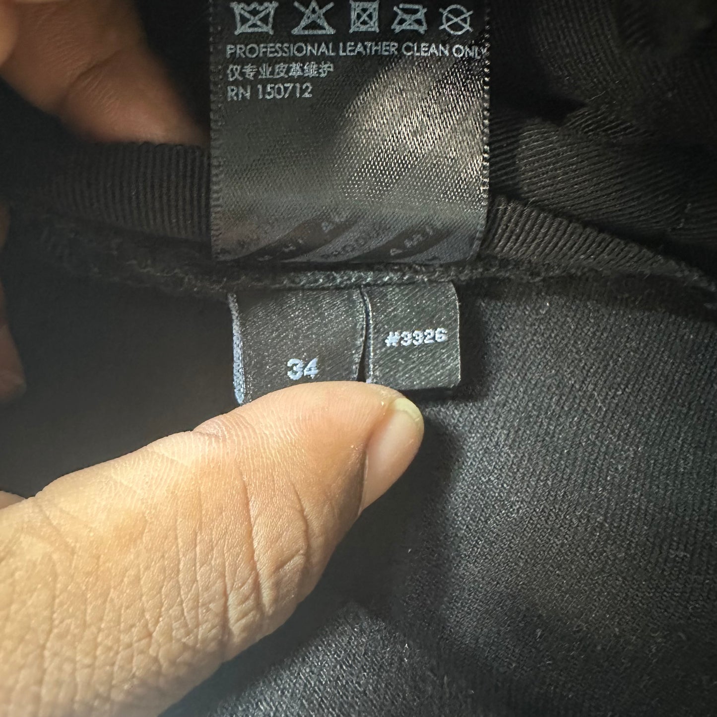 Amiri MX1 Silver Patch Black Denim Jeans Sz 34