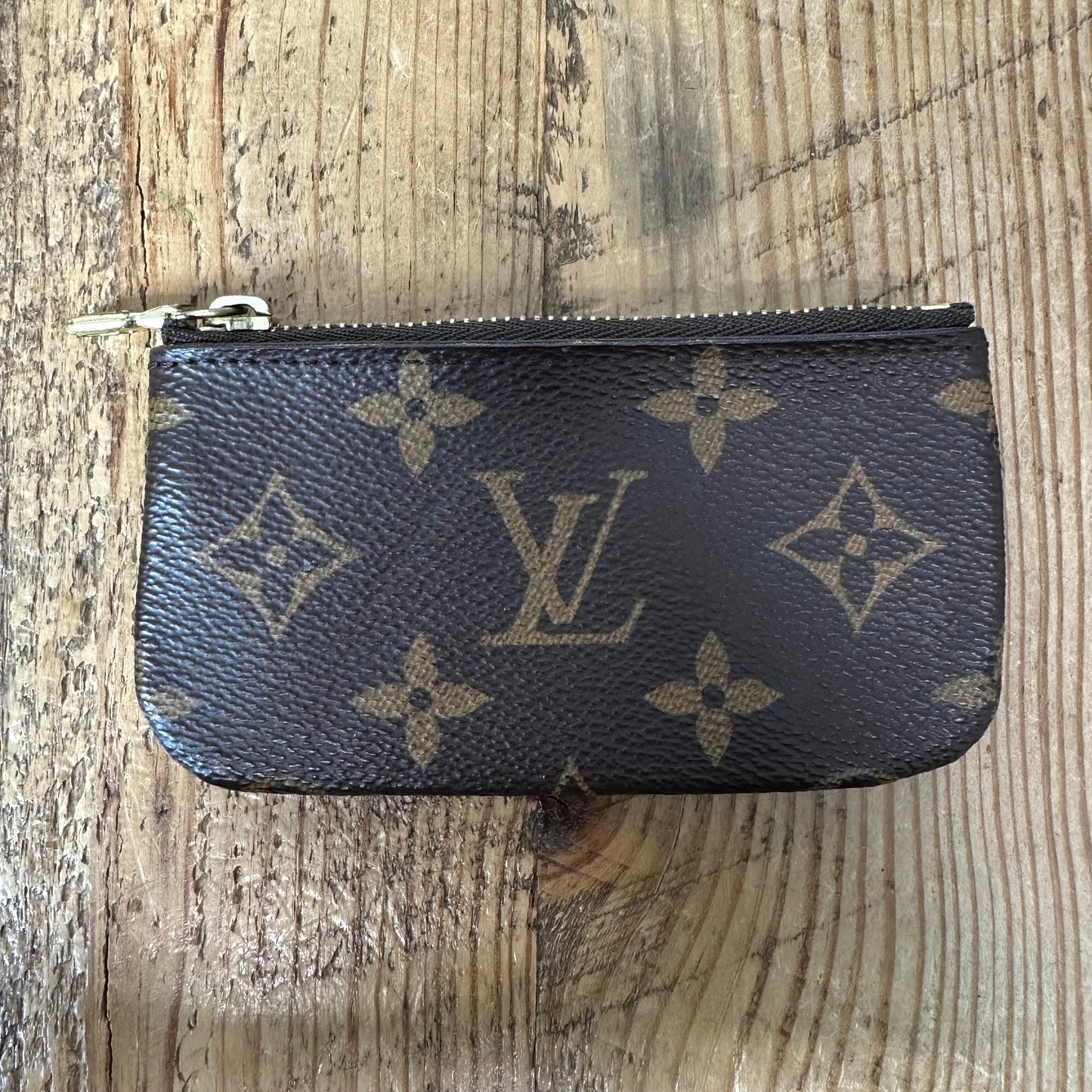 Louis Vuitton Brown Monogram Coin Pouch W/ Box