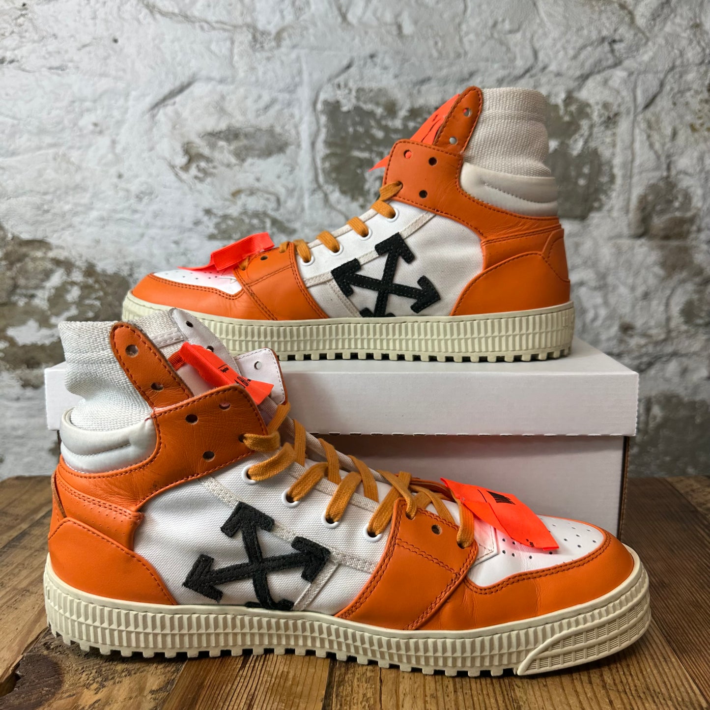 Off-White Court 3.0 Orange White Sneaker Sz 12 (45)