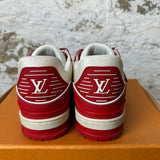 Louis Vuitton Red White Trainer Sz 10.5 (9LV)