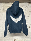 Yeezy Gap Dove Navy Hoodie Sz 2XL