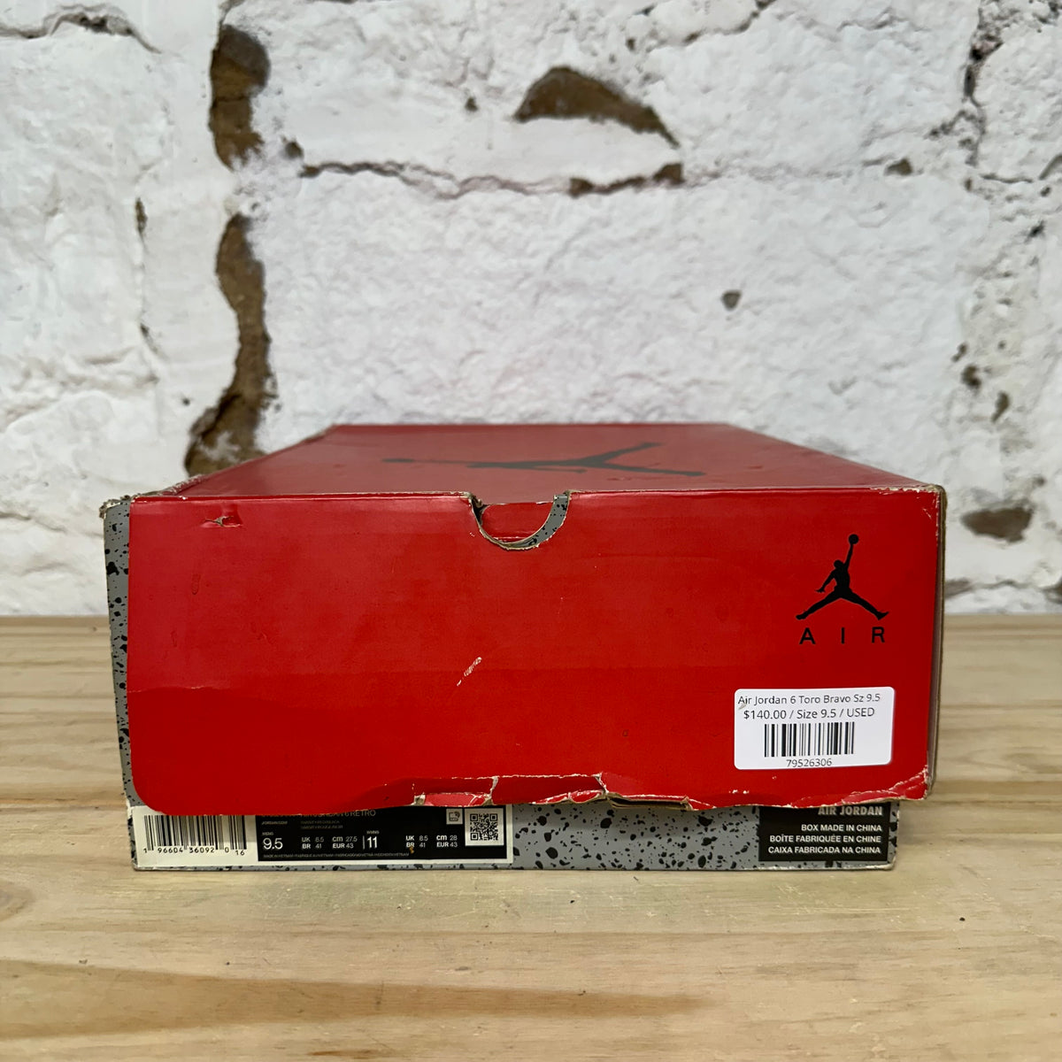 Air Jordan 6 Toro Bravo Sz 9.5