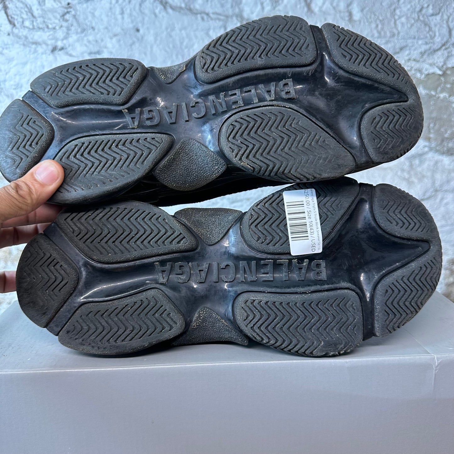 Balenciaga Triple S Triple Black Sneaker Sz 10 (43)