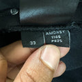 Amiri MX1 Grey Suede Faded Black Denim Jeans Sz 33