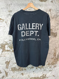 Gallery Dept Gray Logo T-shirt Black Sz M