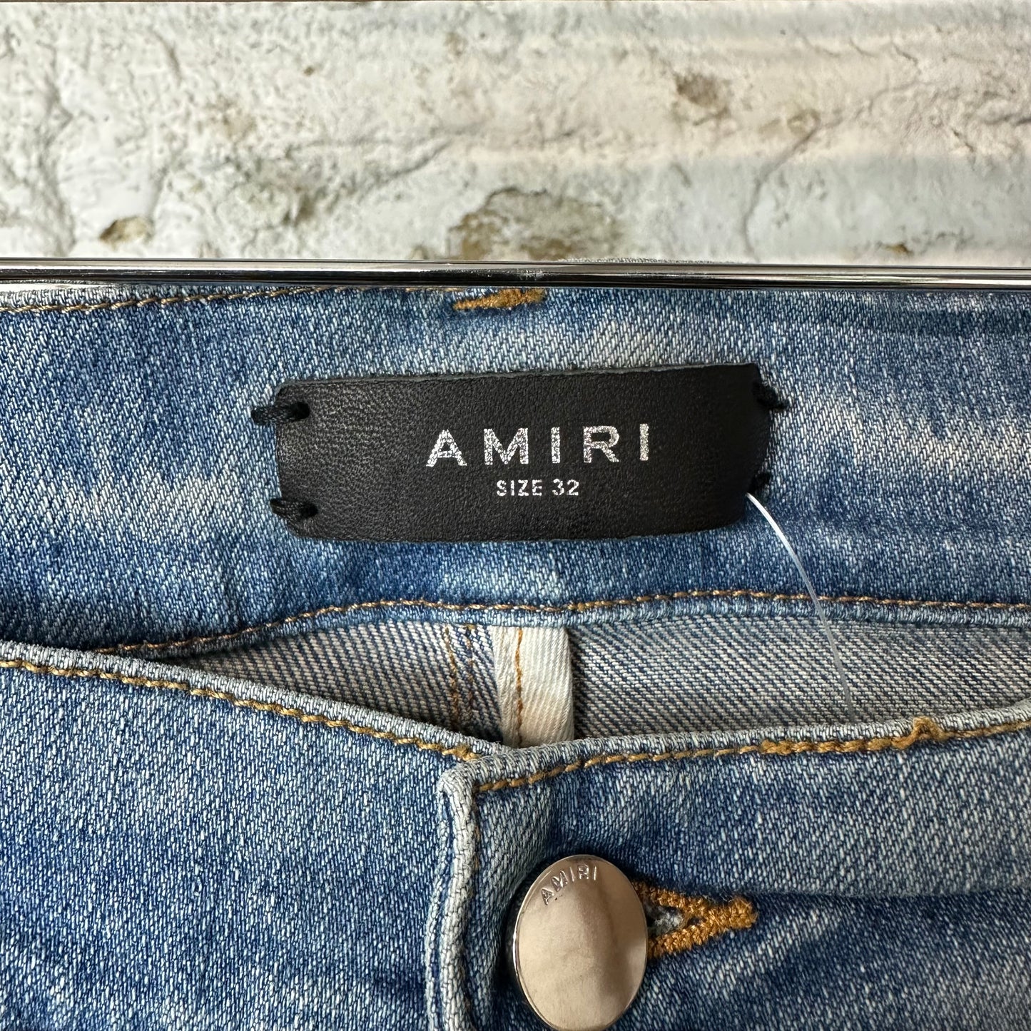 Amiri MX1 Blue Tie-Dye Blue Denim Jeans Sz 32