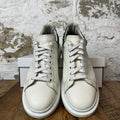 Alexander Mcqueen Black Studded Tab White Sneaker Sz 10 (43) No Box