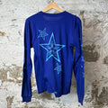 Chrome Hearts Sleeve Star Blue Long Sleeve Sz S