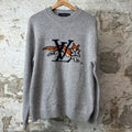 Louis Vuitton Fox Logo Wool Grey Sweater Sz M