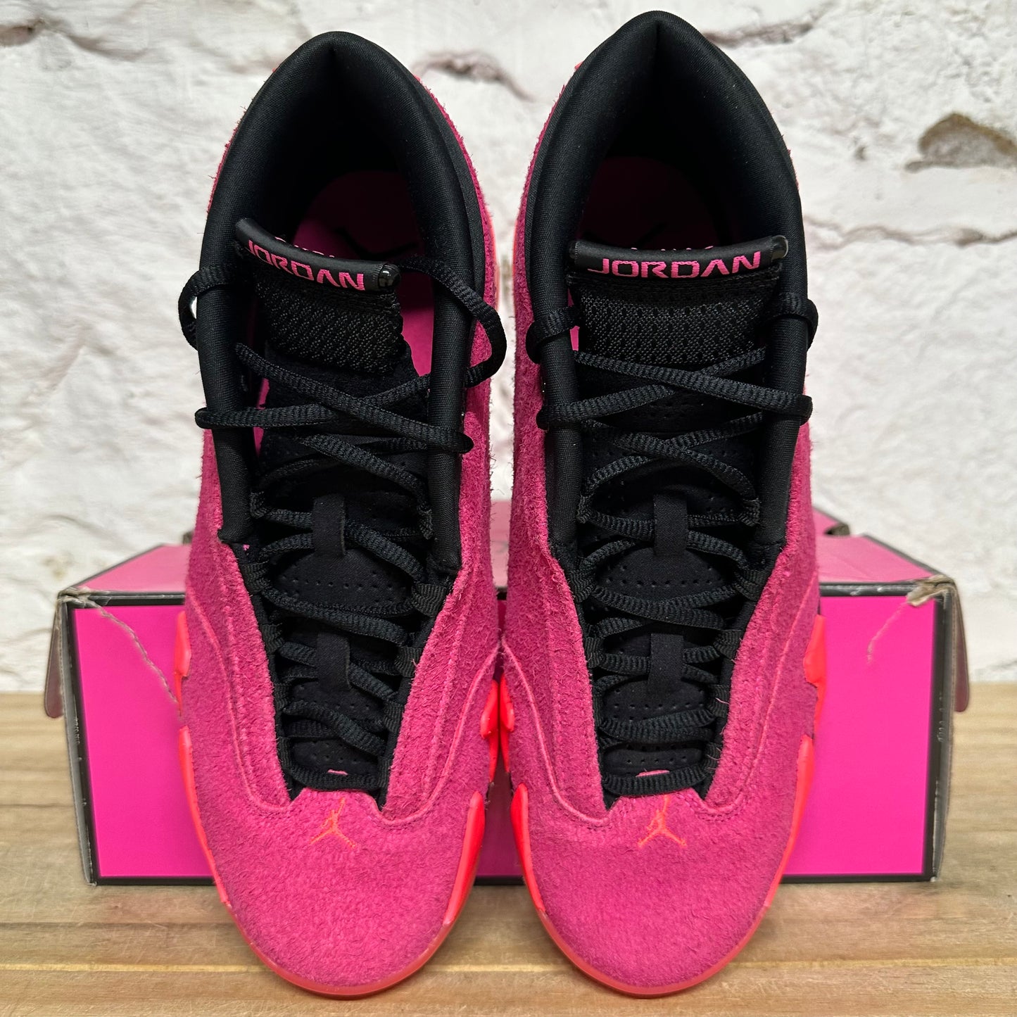 Air Jordan 14 Low Shocking Pink Sz 10.5 (12W)